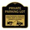 Signmission Private Parking Lot Unauthorized Vehicles Towed at Owner Expense, A-DES-BG-1818-23264 A-DES-BG-1818-23264 - alternate 1